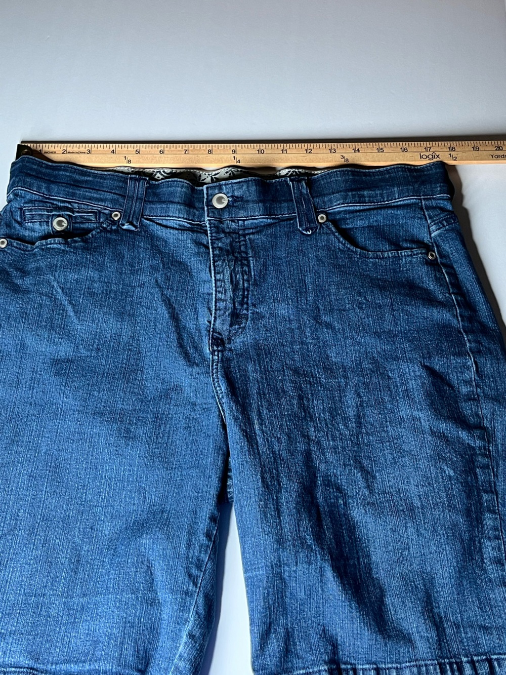 Lee Comfort Waistband Jean Shorts Size 16 - Picture 4 of 13